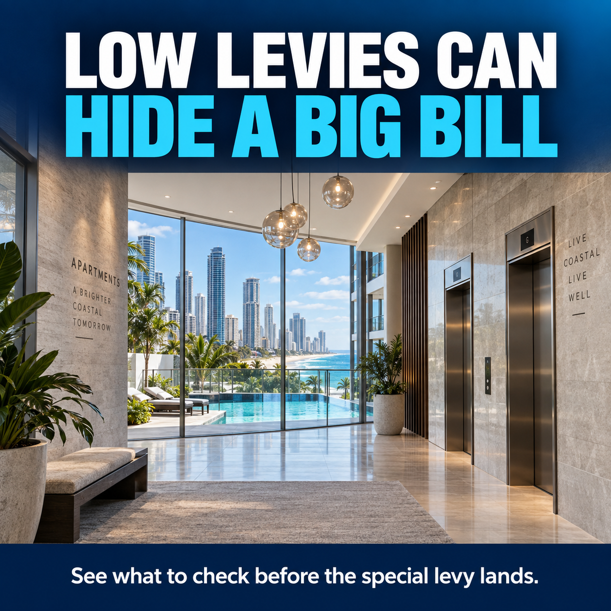 Gold Coast apartment building costs buyer advertisement