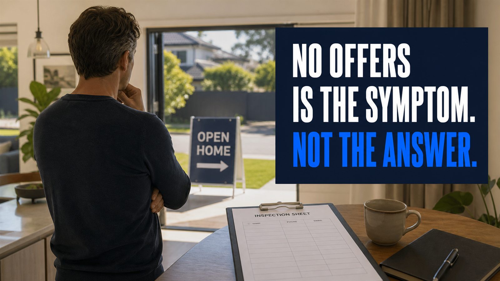 A quiet property inspection with the message: No offers is the symptom. Not the answer.