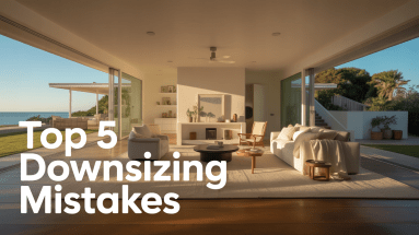 Downsizing mistakes Gold Coast — modern coastal home interior
