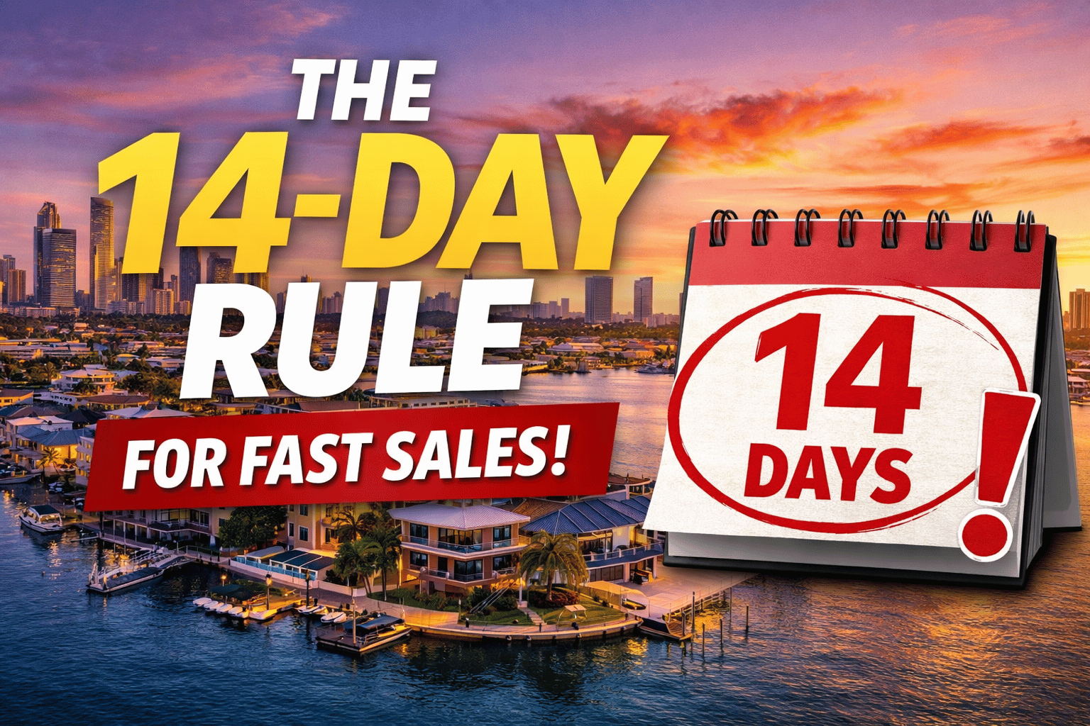 Gold Coast Waterfront Sellers: Must-Know 14-Day Rule for Fast Sales